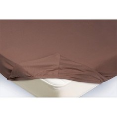Простынь на резинке Ecotex 160x200, светло-коричневый (4650074959108)
