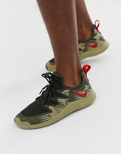 Кроссовки цвета хаки Nike Training free tr9 - Зеленый