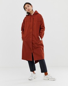 Легкая удлиненная парка ASOS DESIGN - Коричневый
