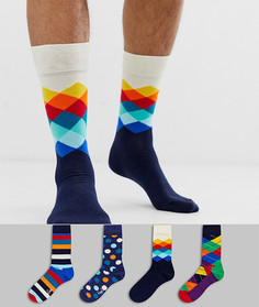 Подарочный набор Happy Socks - 4 пары - Мульти
