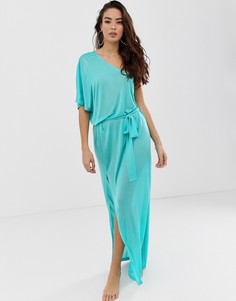 Пляжное платье макси на одно плечо ASOS DESIGN - Синий