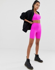 Неоновые шорты-леггинсы от комплекта ASOS DESIGN - Розовый
