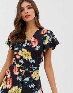 Топ с запахом с цветочным принтом Vila - Мульти