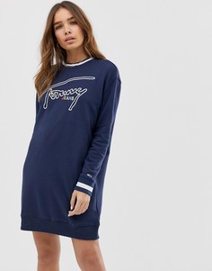 Трикотажное платье с логотипом Tommy Jeans - Черный