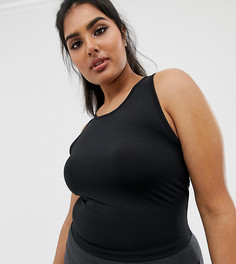 Укороченная майка ASOS 4505 Curve - Черный