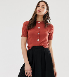 Мини-юбка со складками ASOS DESIGN Tall - Черный