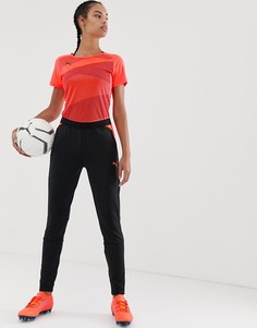 Брюки с красной и черной отделкой Puma Football - Черный