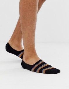 Носки-невидимки в разноцветную полоску Paul Smith - Черный