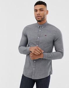 Серая оксфордская рубашка зауженного кроя River Island - Серый