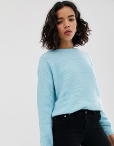 Джемпер в рубчик с открытой спиной Vero Moda - Синий