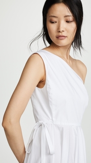 Rosetta Getty One Shoulder Wrap Dress