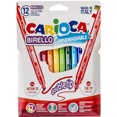 Набор двусторонних фломастеров Carioca "Birello", 12 цветов