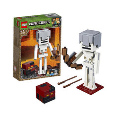 Конструктор LEGO Minecraft 21150: Большие фигурки, Скелет с кубом магмы