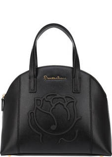 Черная кожаная сумка на молнии Scarlet Braccialini