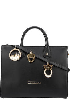 Черная сумка с короткими ручками Tua Charms Braccialini