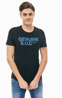 Хлопковая футболка с контрастным принтом S.Oliver