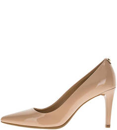 Остроносые лаковые туфли бежевого цвета Michael Michael Kors