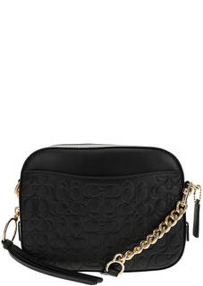 Маленькая кожаная сумка через плечо Coach