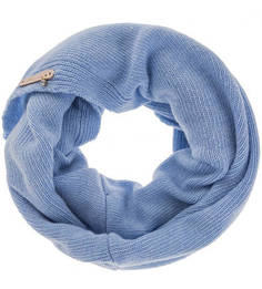 Шерстяной шарф-хомут синего цвета Noryalli