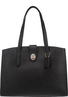 Сумка из натуральной кожи с длинными ручками Coach