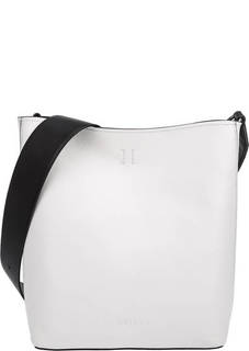 Кожаная сумка через плечо с одним отделом Calvin Klein Jeans