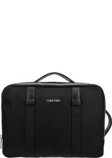 Черная сумка-рюкзак с двумя отделами Calvin Klein Jeans