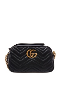 Маленькая черная сумка GG Marmont Gucci