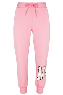 Розовые брюки с принтом Msgm