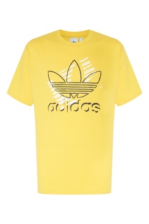 Желтая футболка Trefoil Art Adidas
