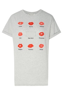 Серая футболка оверсайз Kiss Grid Être CÉcile