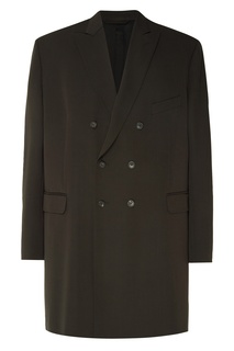 Черное двубортное пальто оверсайз Balenciaga Man