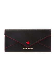 Кожаный кошелек Madras Love Miu Miu