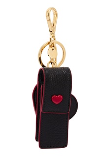 Брелок с черной подвеской из кожи Miu Miu