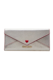 Серебристый кошелек Madras Love Miu Miu