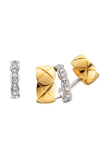 Серьги COCO CRUSH из белого и желтого золота с бриллиантами Chanel
