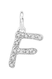 Кулон в виде буквы F из серебра Lav`Z