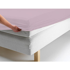 Простыня Ecotex трикотаж на резинке 90x200x20 см (ПРТ09 розовый)
