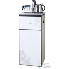 Кулер с чайным столиком Ecotronic Тиабар TB1-LE silver