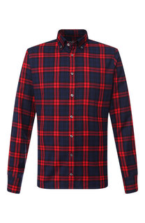 Хлопковая рубашка с воротником button down Van Laack