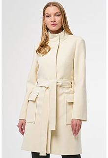 Белое пальто с поясом Снежная Королева