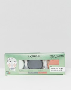 Набор глиняных масок для лица LOreal Paris - Бесцветный Loreal