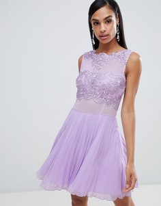 Декорированное короткое приталенное платье AX Paris - Фиолетовый