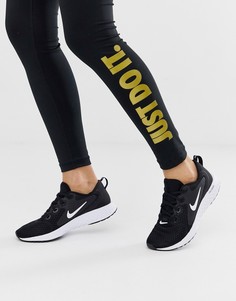Черно-белые кроссовки Nike Running Legend React - Черный