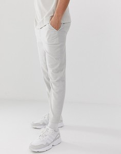 Белые фактурные укороченные брюки с эластичным поясом ASOS DESIGN - Белый