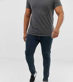 Зеленые супероблегающие джинсы в винтажном стиле ASOS DESIGN Plus - Синий