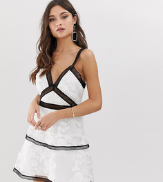 Платье мини с цветочной вышивкой ASOS DESIGN - Мульти