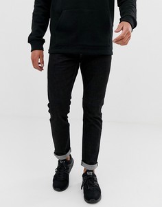 Выбеленные черные узкие джинсы Emporio Armani J06 - Черный