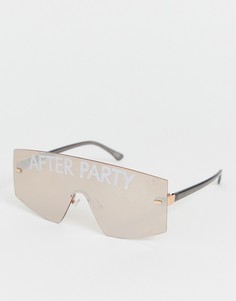 Очки-маска с принтом after party ASOS DESIGN - Розовый