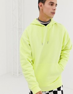 Oversize-худи ярко-зеленого цвета ASOS DESIGN - Зеленый