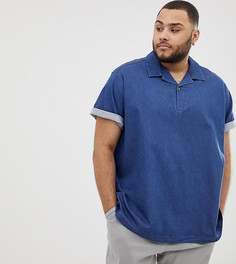 Джинсовая oversize-рубашка ASOS DESIGN Plus - Синий